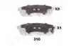 JAPANPARTS гальмівні колодки задн. MAZDA Mpv 02- PP-316AF JAPANPARTS PP-316AF
