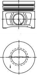 Поршень з кільцями VAG 81.26 2,0TDI 16V BLB/BNA/BRD/BRE (KS) KOLBENSCHMIDT 40387610