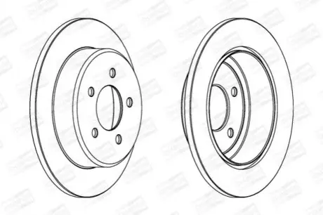 Гальмівний диск задній CHRYSLER VOYAGER, GRAND VOYAGER/ DODGE CARAVAN/ JEEP CHEROKEE/ SSANGYONG CHAMPION 562646CH