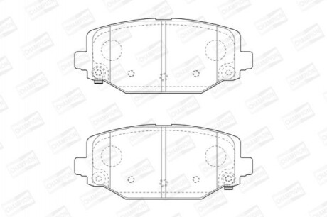 Гальмівні колодки задні Fiat Freeemont / Lancia Voyager / VW Routan / Dodge / Chrysler CHAMPION 573412CH