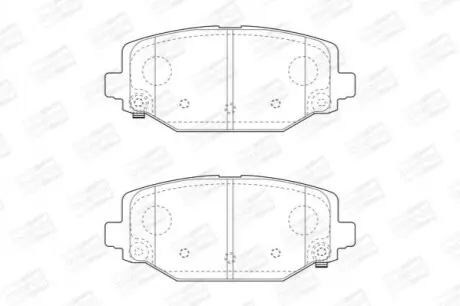Гальмівні колодки задні Fiat Freeemont / Lancia Voyager / VW Routan / Dodge / Chrysler CHAMPION 573412CH