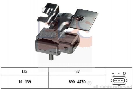 VOLVO Датчик тиску у впускному трубопроводі S60 I (384) 2.4 00-10, V70 II (285) 2.4 00-07 EPS 1.993.108