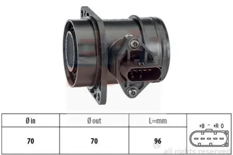 VW Расходомер воздуха 1,9TDI: A3/4 VW: Golf IV/V,Passat, T4SKODASEAT EPS 1.991.509