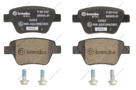 Гальмівні колодки дискові BREMBO P85 114X