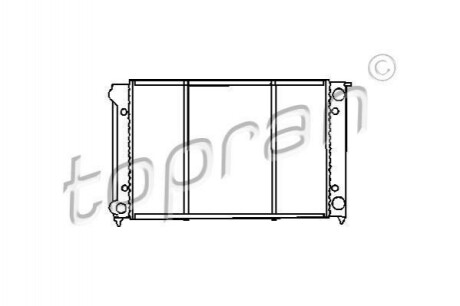 Радиатор, охлаждение двигател TOPRAN TOPRAN / HANS PRIES 102726