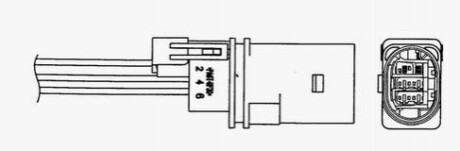 92374 - Лямбда зонд NGK UAA0004-VW005