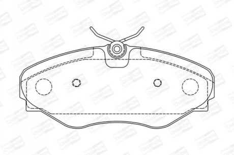 RENAULT Гальмівні колодки перед. Trafic 01- OPEL Vivaro 01- CHAMPION 573099CH (фото 1)