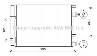 AVA HYUNDAI Радіатор кондиціонера (конденсатор) Solaris, i20 08-, Kia Rio III AVA AVA COOLING HY5268D