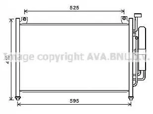 AVA MAZDA Радіатор кондиціонера (конденсатор) Mazda 2 07- AVA AVA COOLING MZA5236D