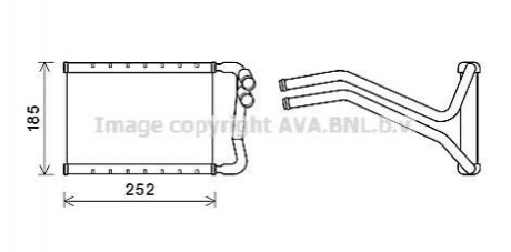 AVA HYUNDAI радіатор опалення Santa Fe III 12- AVA AVA COOLING HY6437