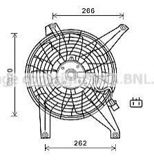 Вентилятор радіатора MITSUBISHI PAJERO (V60, 70) (00-) (AVA) AVA COOLING MT7528