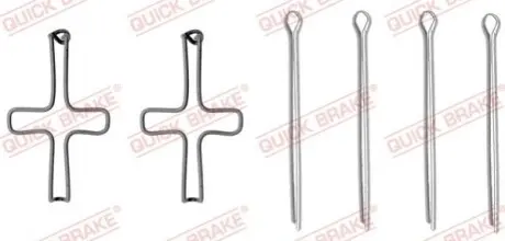 Монтажний компл.,гальм.колодки QUICK BRAKE 1091099