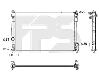 Фото 1 - радіатор охолодження FPS FP 70 A610 Радіатор охолодження FPS FP 70 A610 (фото 1)