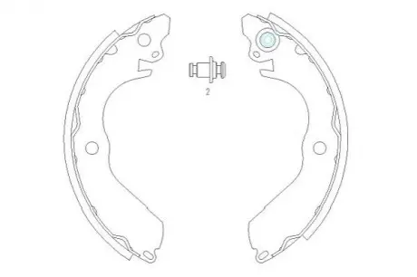 PARTS MITSUBISHI Щеки торм. COLT V 1300 00-03, LANCER VI (CJ_, CP_) 1.5 12V 96-03 PARTS KAVO KBS-6411