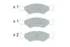 PARTS KIA Тормозные колодки дисковые передн.Shuma 98- PARTS KAVO KBP-4026 (фото 1)