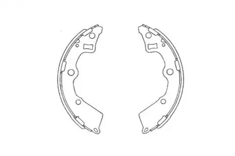PARTS Щеки тормозные KIA PICANTO 04- PARTS KAVO KBS-4409 (фото 1)
