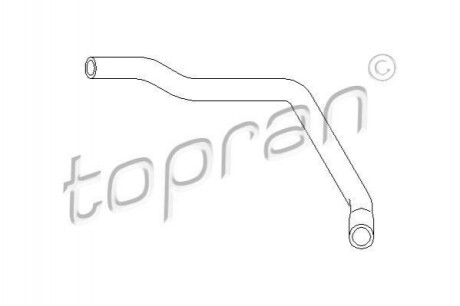 TOPRAN Патрубок радіатора VW Passat 1.8-2.0 88-97 TOPRAN / HANS PRIES 103 538