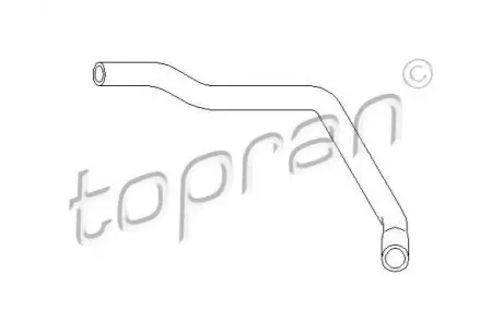 TOPRAN Патрубок радіатора VW Passat 1.8-2.0 88-97 TOPRAN / HANS PRIES 103 538