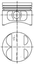 Поршень циліндру ЗМЗ 406 d=93,0 (п/п+ст/к+п/к) П/К (KS) KOLBENSCHMIDT 40075620