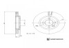 MG Гальмівний диск передн. MG 3 1.5 16- BLUE PRINT ADBP430030 (фото 3)