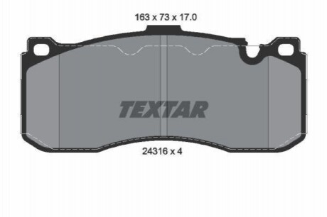 Гальмiвнi колодки дисковi TEXTAR 2431601 (фото 1)