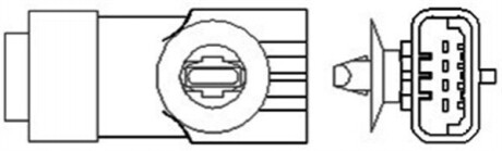 RENAULT лямбда-зонд (4 конт.) Kangoo,Clio, Megane, Laguna MAGNETI MARELLI 466016355006