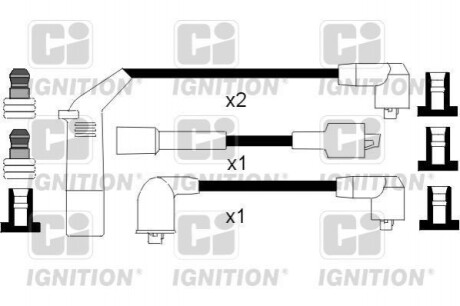 Комплект проводiв запалювання QH QUINTON HAZELL XC1059