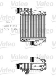 Радіатор інтеркулера Peugeot 3008/308SW 1.2-2.0D 13- Valeo 818290