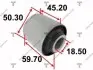 Сайлентблок рычага toyota land cruiser 90-02 AAMTO1069 TENACITY