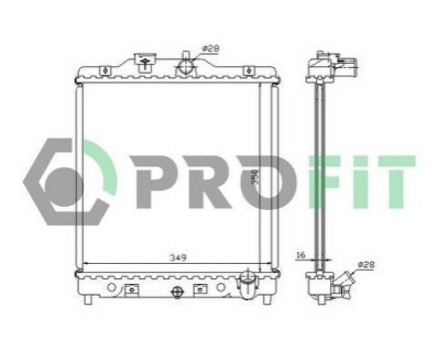 Радіатор охолоджування PROFIT PR 2912A2 (фото 1)