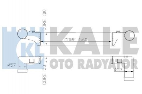 KALE DB інтеркулер W210 2.0/2.9TD Kale Oto radyator 347400