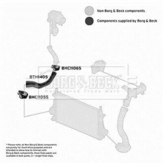 Патрубок BORG&BECK BORG & BECK BTH1405