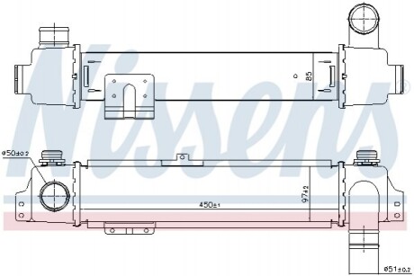 KIA Інтеркулер Sorento I 2.5CRDi 02- NISSENS 96384