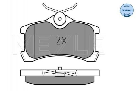 Гальмівні колодки, дискове гальмо (набір) MEYLE 0252401314W (фото 1)