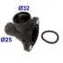 MEATDORIA VW Фланець охолоджувальної рідини AUDI A4,PASSAT 1.9D 93179 MEAT & DORIA 93179