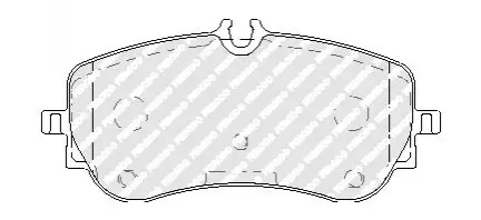 Тормозные колодки FERODO FVR5068