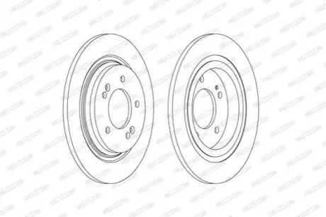 Гальмівний диск FERODO DDF2604C