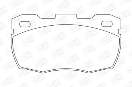 Гальмівні колодки передні Land Rover Defender CHAMPION 571827CH (фото 1)