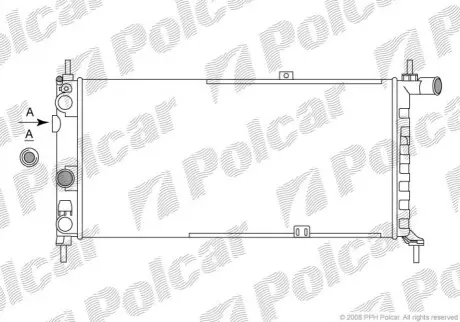 Радіатори охолодження KADETT E 84- Polcar 550508A4