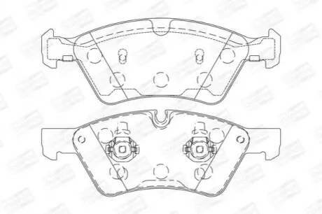 Гальмівні колодки передні Mercedes E-Class (W211, S211), M-Class (W164), G-Class (W463), GL, R-Class CHAMPION 573175CH