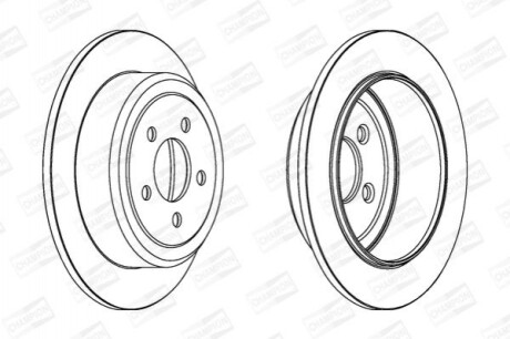 Гальмівний диск CHAMPION 562917CH