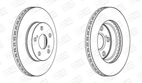 Гальмівний диск CHAMPION 562797CH