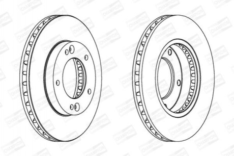 Гальмівний диск CHAMPION 562772CH