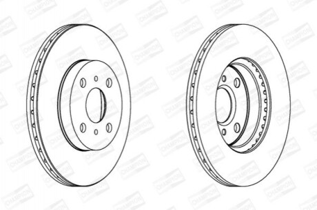 Гальмівний диск CHAMPION 562409CH