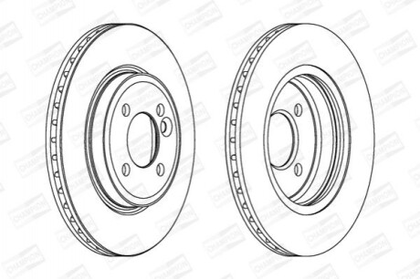 Гальмівний диск CHAMPION 562139CH