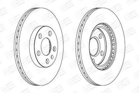 Гальмівний диск CHAMPION 562033CH