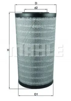 Фільтр повітряний MAHLE MAHLE / KNECHT LX 3753