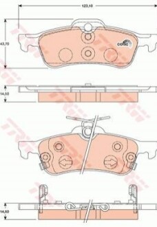 Гальмівні колодки TRW GDB3458 (фото 1)