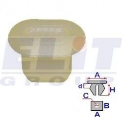 Втулка решітки (к-т:10 шт) ELIT C60104 (фото 1)