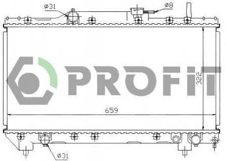 Радіатор охолоджування PROFIT PR 1837A1 (фото 1)